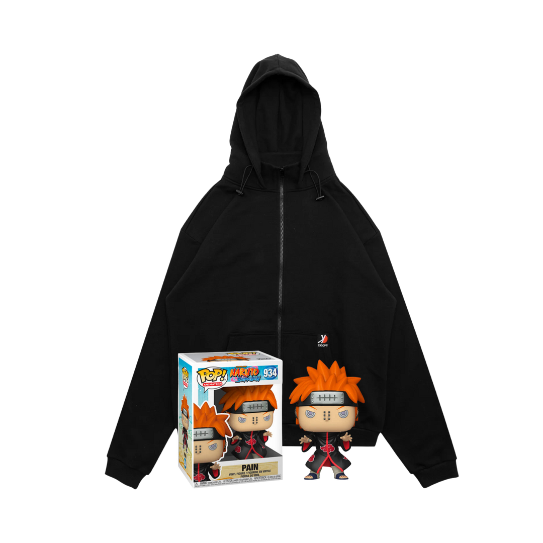 SKOOP OVERSIZED ZIP HOODIE & Funko Pop! Pain