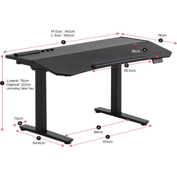 Tilvo Active Tech Desk