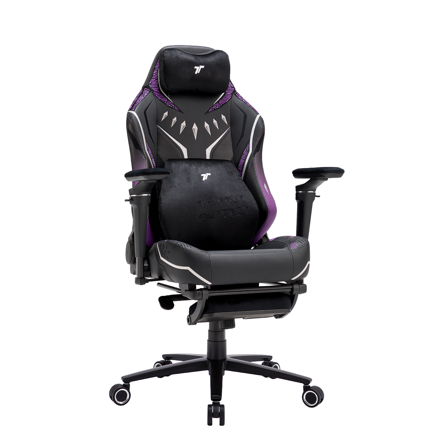 TTRacing Maxx Pro Gaming Chair - Black Panther Edition 360 degree view - Image 2