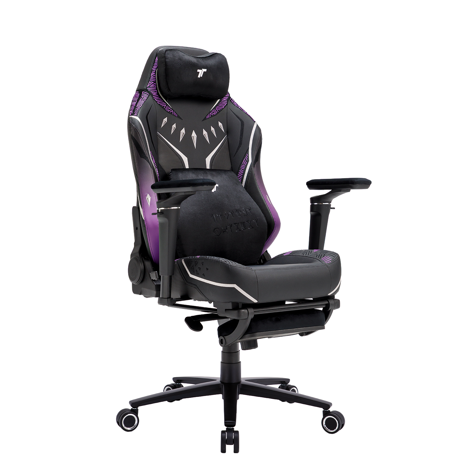 TTRacing Maxx Pro Gaming Chair - Black Panther Edition 360 degree view - Image 3